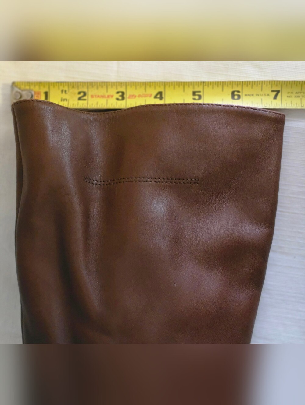 Naturalizer Leather Brown Heeled Boots 8 1/2 - Picture 8 of 12